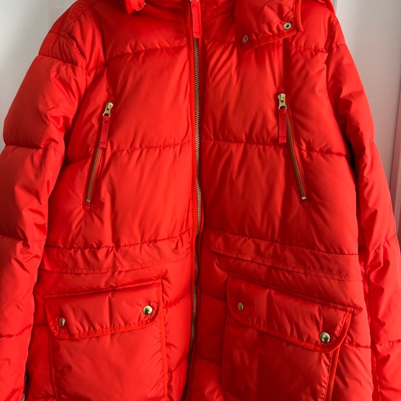 J. Crew Red Puffer Jacket NWT - Picture 6 of 7